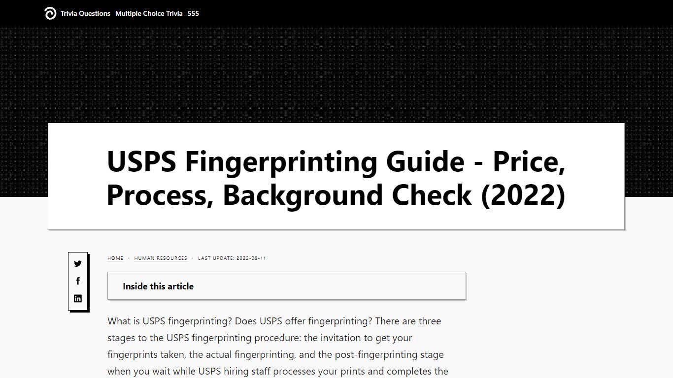 USPS Fingerprinting Guide - Price, Process, Background Check (2022)